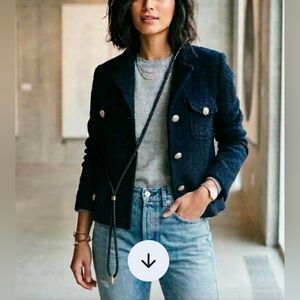 Marisol( Italian) wool military blazer L